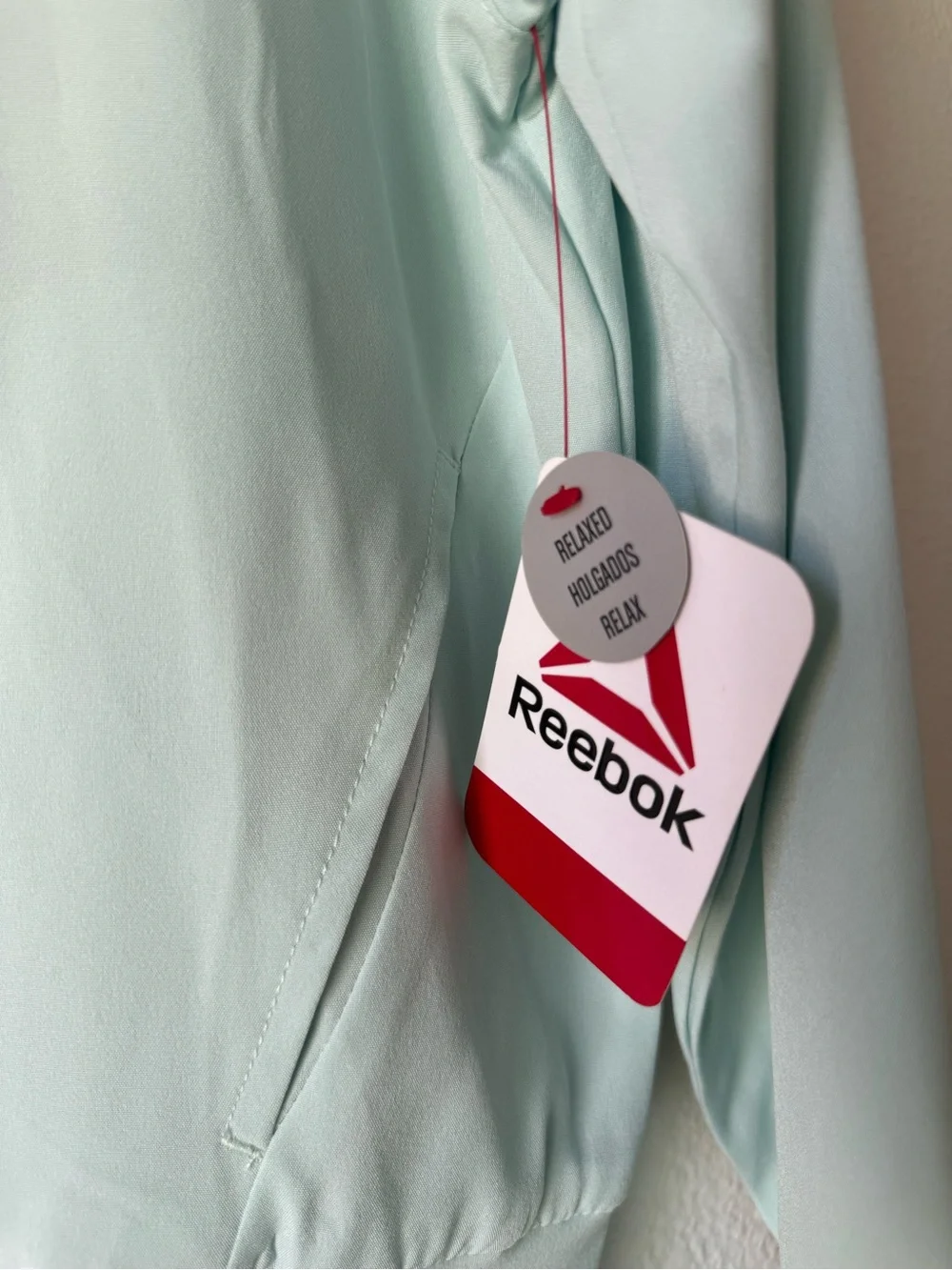 Reebok Men's Mint Green Performance Zip-Up Jacket